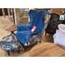 Spink & Edgar Wing Chair + Footstool